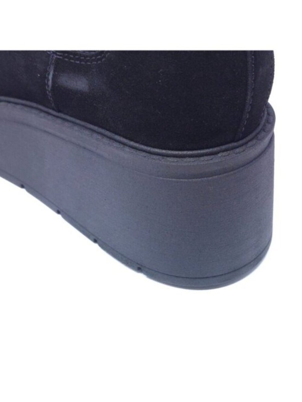 La Canadienne Haskell Black Suede Wedge Booties  Waterproof - Picture 7 of 9